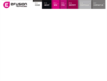 Tablet Screenshot of efusiontech.com